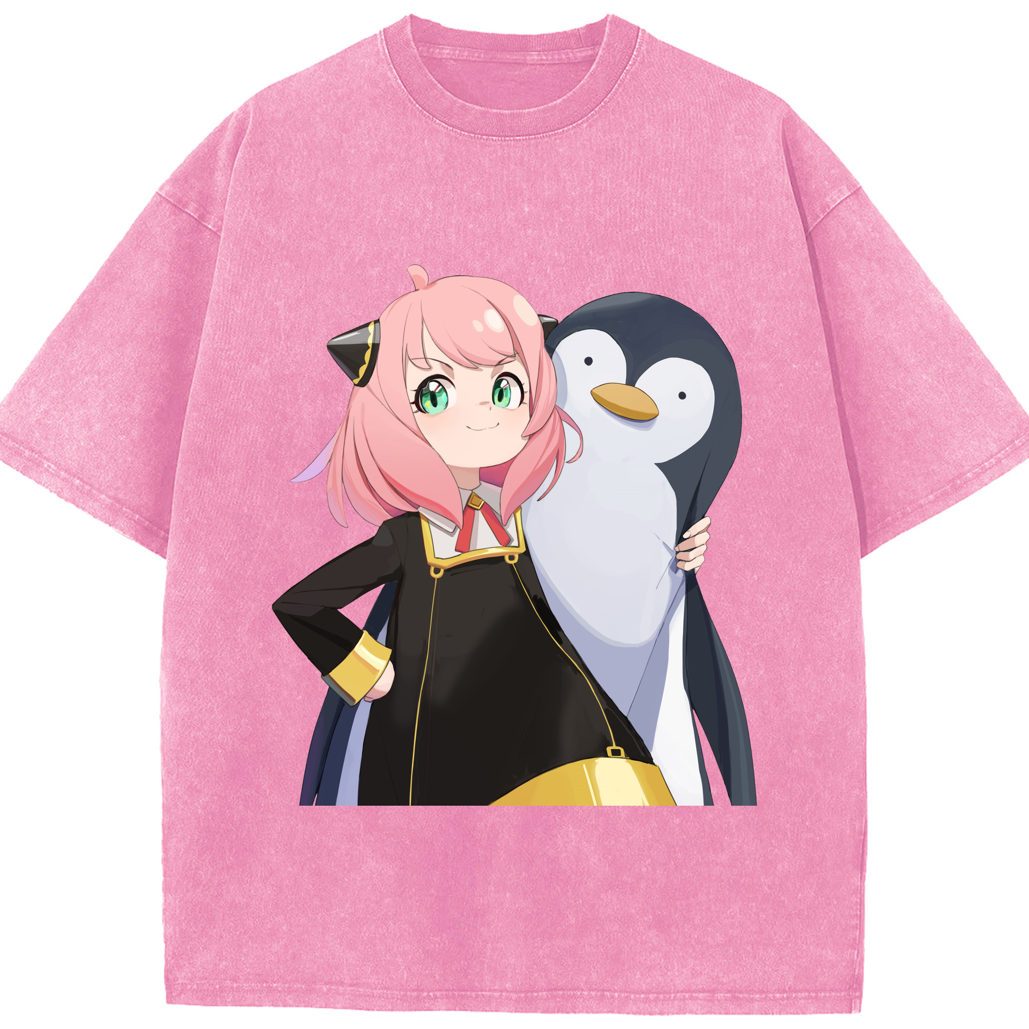 （画像用） SPY×FAMILY间谍家家酒 綿100% ヴィンテージ風 半袖Tシャツ（フロントプリント）